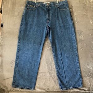 Men‎ Straight Leg Jeans Size 44x32 Light Wash Casual Denim Natural Issue